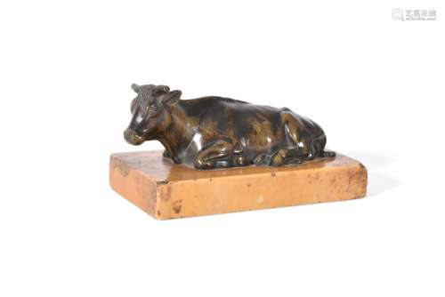 AFTER THE ANTIQUE, A BRONZE MODEL OF A BULL, 18TH OR EARLY 1...