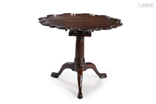 A GEORGE II MAHOGANY SUPPER TABLE, PROBABLY IRISH, CIRCA 175...