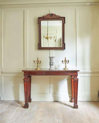 A GEORGE III MAHOGANY CONSOLE OR SERVING TABLE, CIRCA 1760-8...