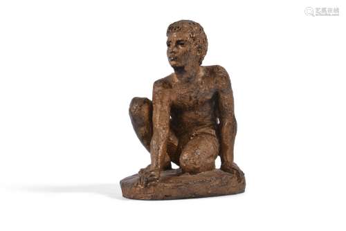 λ KARIN JONZEN (BRITISH 1914-1998), A BRONZE RESIN FIGURE OF...