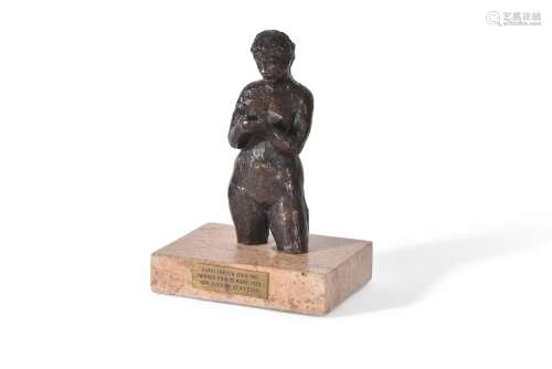 λ KARIN JONZEN (BRITISH 1914-1998), A BRONZE FIGURE OF '...