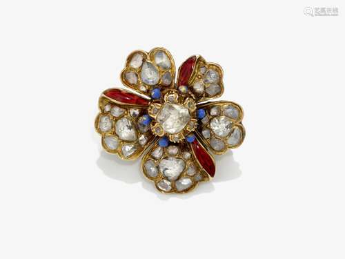 A flower brooch