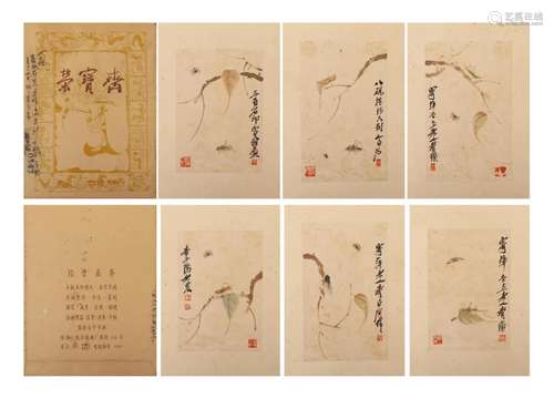 Chinese Painting Album Of Insects