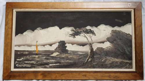 Framed Oil Painting on Cavas, Signed