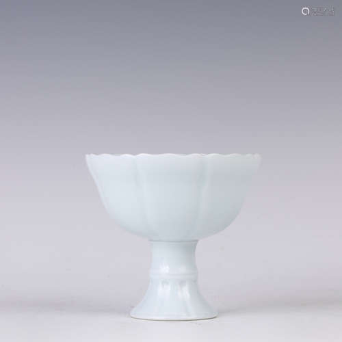 White Glaze High Foot Bowl