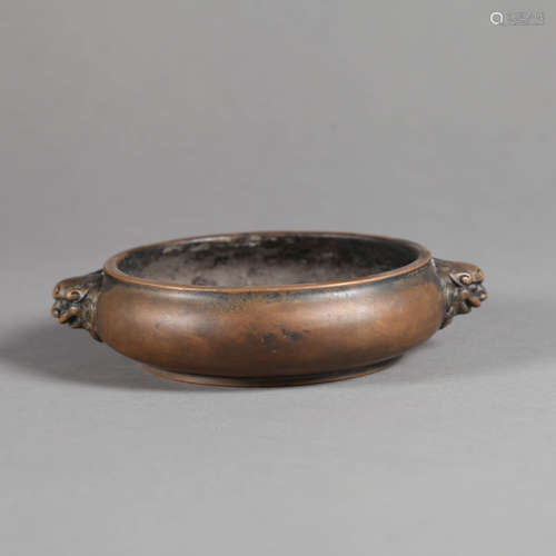 Bronze Lion-Eared Censer