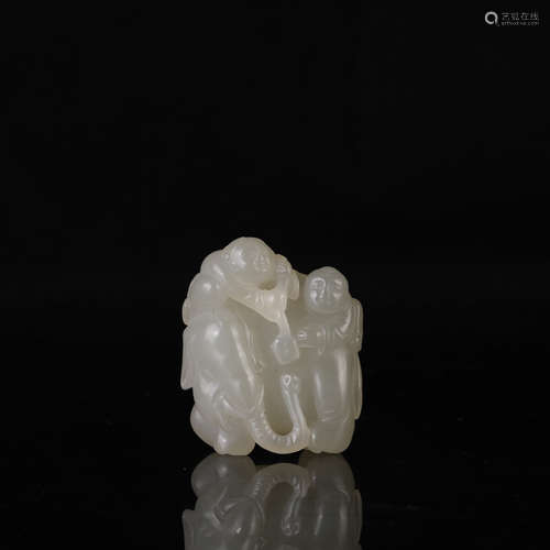 White Jade Elephant