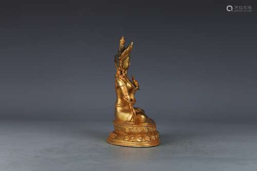 Gilt Bronze Figure of Amitayus