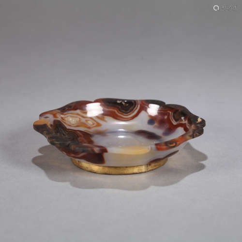 gold coating Agate Flaring Plate