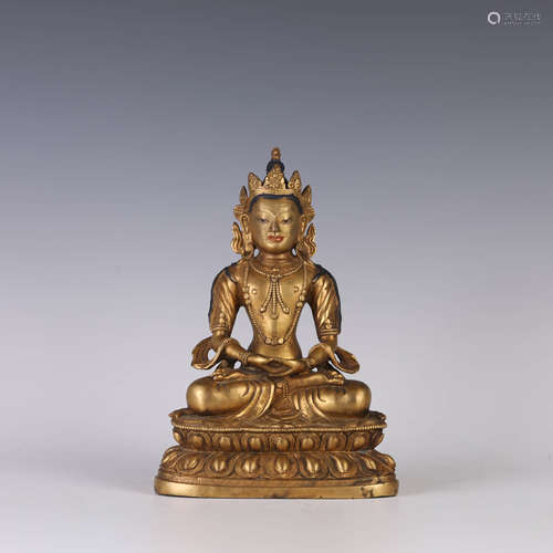 Gilt Bronze Figure of Tara