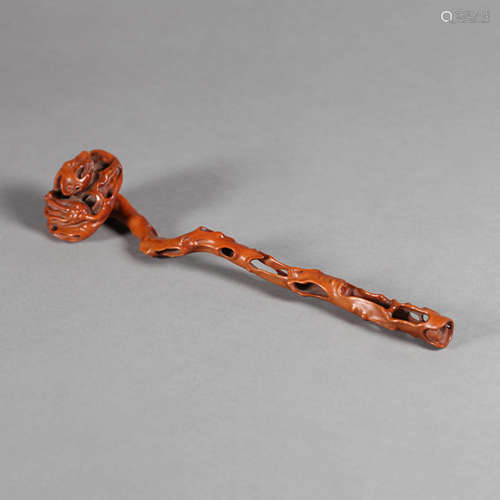 Carved Boxwood Ruyi Sceptre