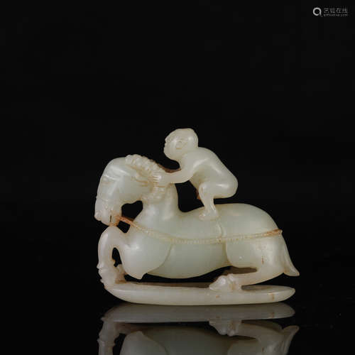 Monkey on Horse Jade