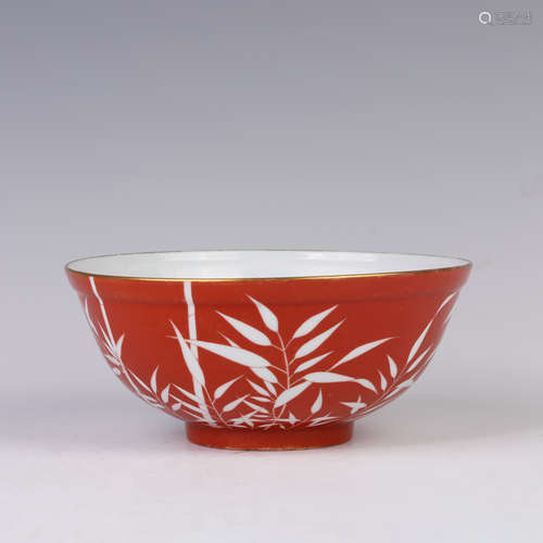 Iron-red Bamboo Bowl