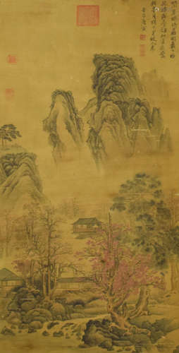 Chinese Landscape Painting, Tang Yin Mark