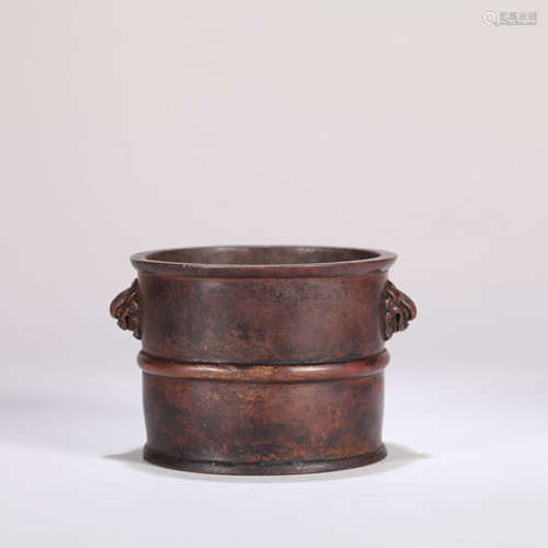 Bronze Beast-Eared Pot Censer