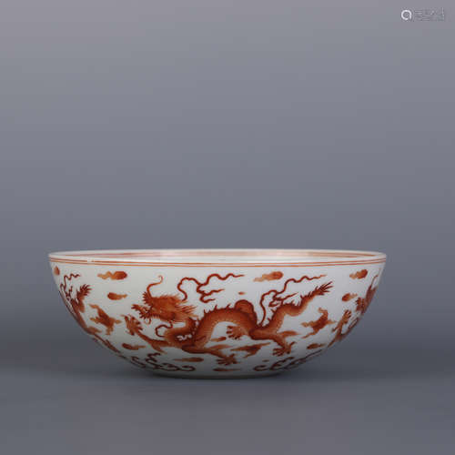 Iron Red Dragon Bowl