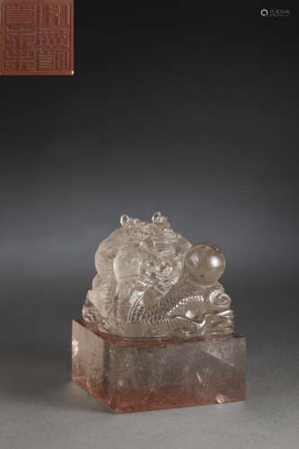 Crystal Seal from Qing