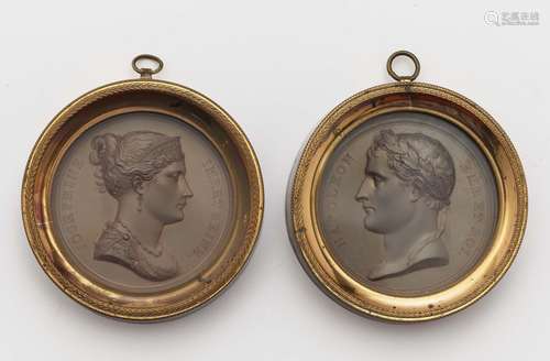 A pair of Napoleon I and Joséphine