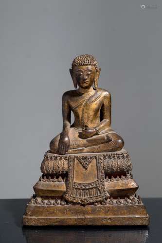 Bronze sculpture 'BUDDHA'. Thailand. 17th c