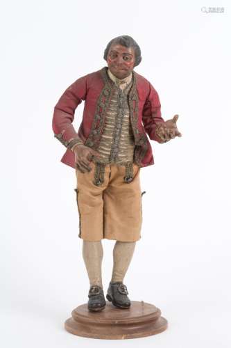 LORENZO MOSCA. Terracotta butler figurine