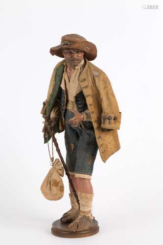 FRANCESCO CELEBRANO. Terracotta shepherd figurine