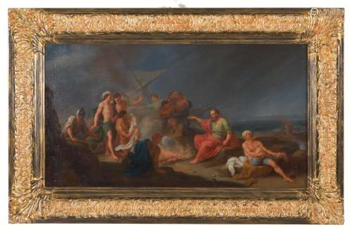 ANONYMOUS FRENCH. Oil painting on canvas. 18th c