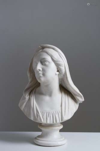 Carrara marble sculpture. Late 19th century