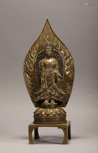 Copper Sakyamuni Figure from 16th Century