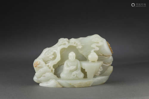 Jade Ornament in Bodhidharma form