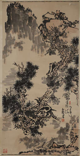 Ink Painting of Landscape from PanTianShou