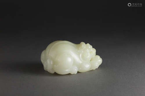 HeTian Jade Statue in Lion form