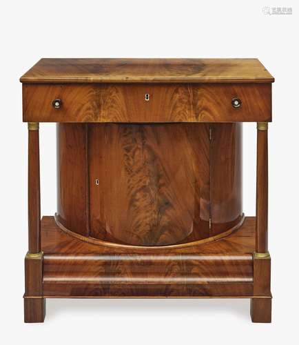 A demi-lune cabinet