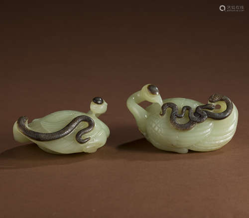 Ancient Hetian jade bird