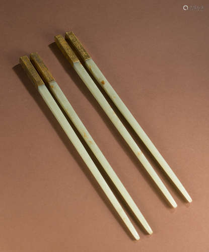 Hetian jade chopsticks of the Liao Dynasty