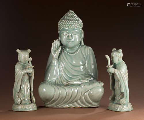 Korean celadon Buddha statue