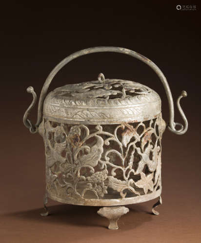 Song Dynasty silver hollow box