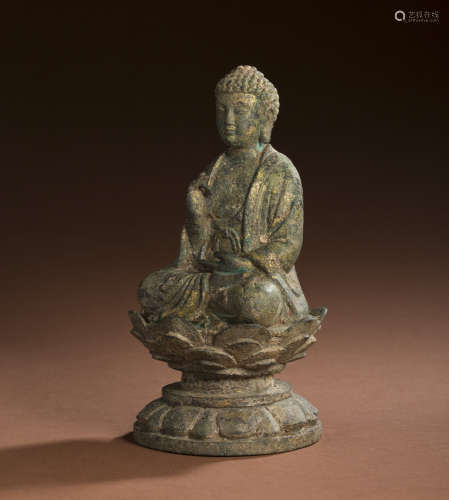 Bronze gilding Buddha statue in Song Dynasty