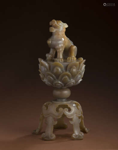 Ancient Chinese agate incense burner