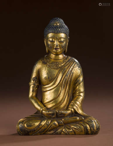 Chinese bronze gilt Buddha statue