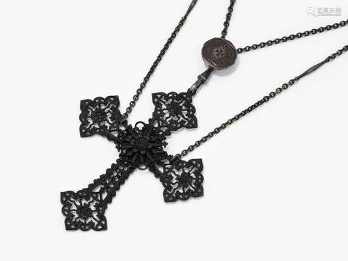 A cross pendant