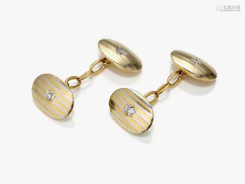 Diamond cufflinks