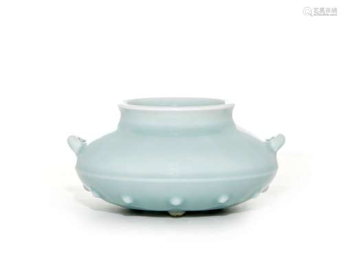 A Fine Chinese Clair-de-Lune Porcelain Vase