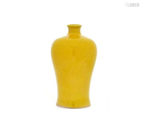 A Fine Chinese Yellow Porcelain Vase