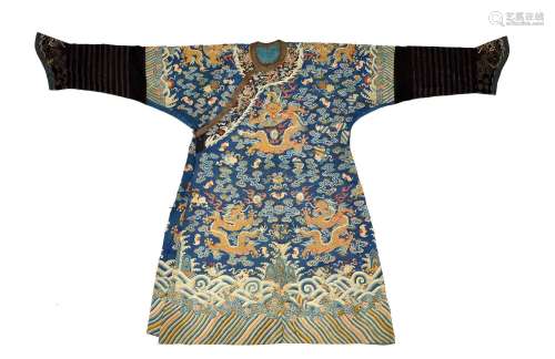 A Rare Chinese "Kesi" Dragon Robe