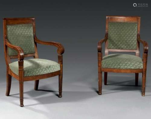 Pair of Mahogany Armchairs