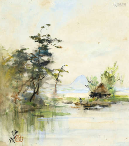 琵琶湖畔
Lake Biwa

石川欽一郎
Ishikawa Kinichiro
（日本，1871...