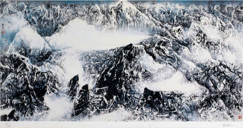 山靜雲氣升
Mountain cloud

劉國松
Liu Kuo-Sung

(台灣，b.1932...