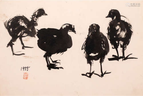 雞群
A Flock Of Chicken

洪瑞麟
HUNG Rui-Lin
(台灣, 1912 - 1...