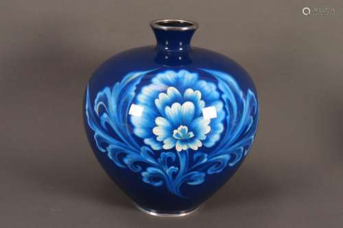 Stunning Japanese Cloisonne Enamel Vase,