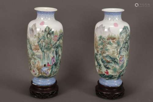 Good Pair of Chinese Porcelain Vases,
